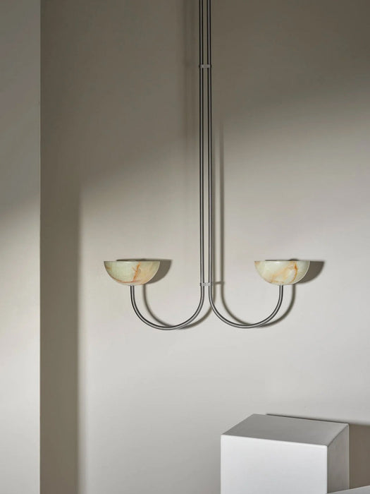 Lunaris Duo Alabaster Pendant Lamp Vakkerlight