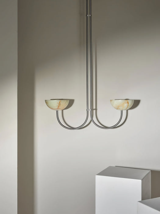 Lunaris Duo Alabaster Pendant Lamp Vakkerlight