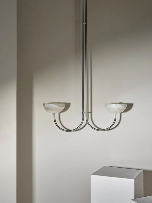 Lunaris Duo Alabaster Pendant Lamp Vakkerlight