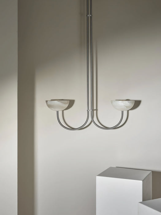 Lunaris Duo Alabaster Pendant Lamp Vakkerlight