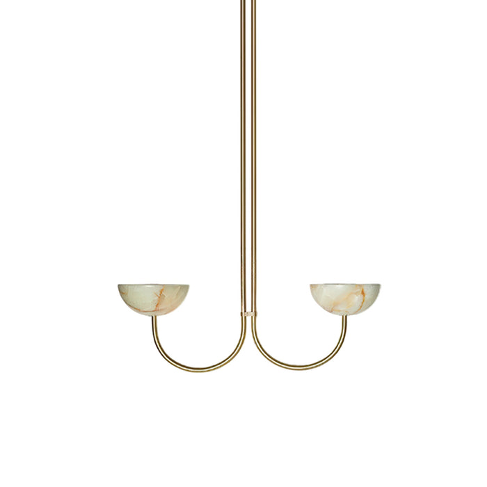 Lunaris Duo Alabaster Pendant Lamp Vakkerlight
