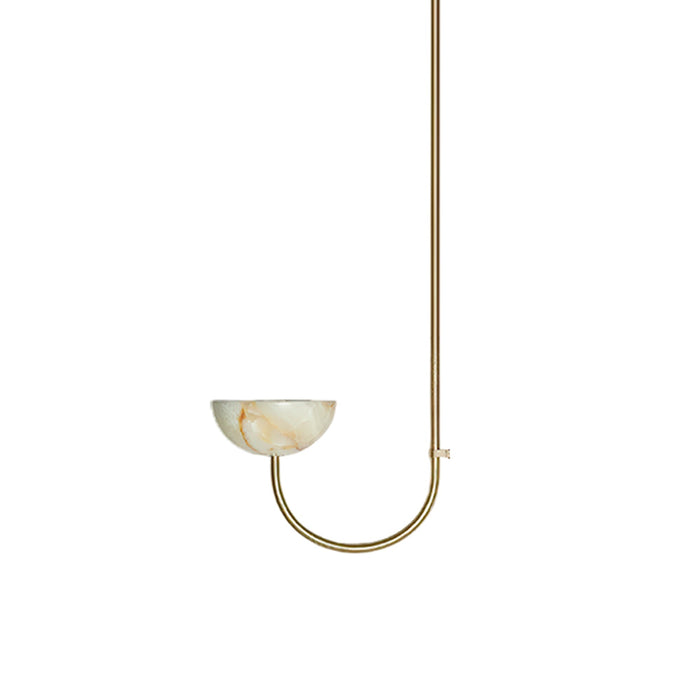 Lunaris Duo Alabaster Pendant Lamp Vakkerlight
