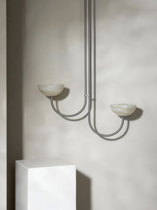 Lunaris Duo Alabaster Pendant Lamp Vakkerlight