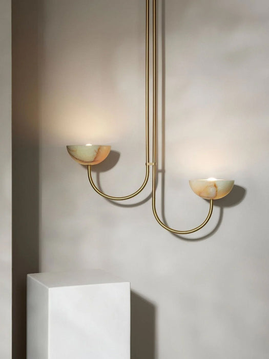 Lunaris Duo Alabaster Pendant Lamp Vakkerlight
