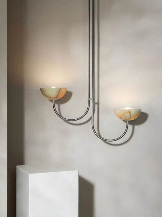 Lunaris Duo Alabaster Pendant Lamp Vakkerlight