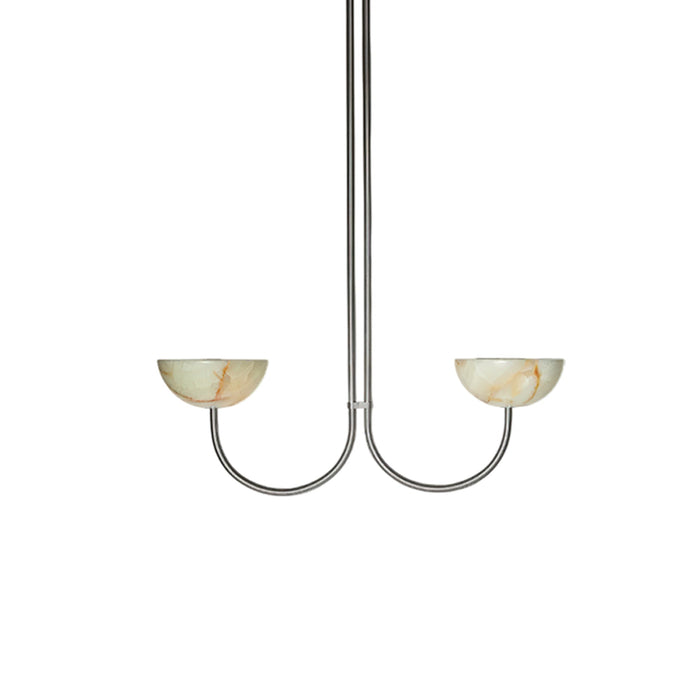 Lunaris Duo Alabaster Pendant Lamp Vakkerlight