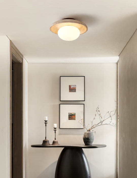 Lunaro Travertine Ceiling Lamp Vakkerlight