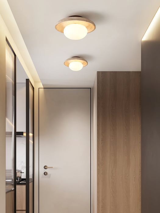 Lunaro Travertine Ceiling Lamp Vakkerlight