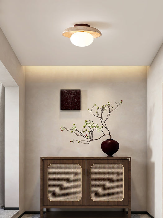 Lunaro Travertine Ceiling Lamp Vakkerlight