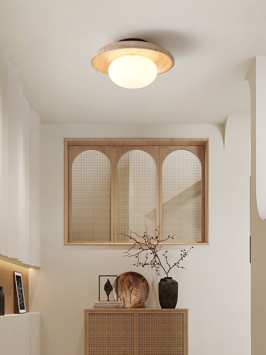 Lunaro Travertine Ceiling Lamp Vakkerlight
