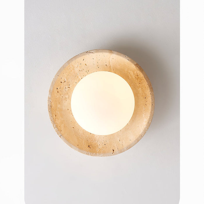 Lunaro Travertine Ceiling Lamp Vakkerlight
