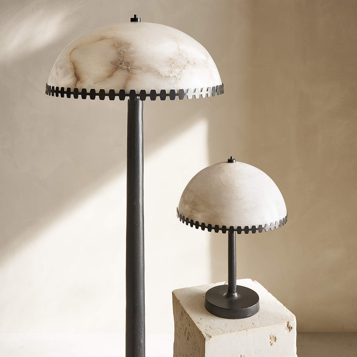 Lunarra Dome Alabaster Table Lamp Vakkerlight