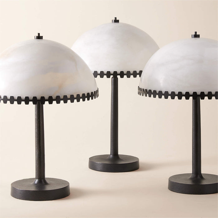 Lunarra Dome Alabaster Table Lamp Vakkerlight