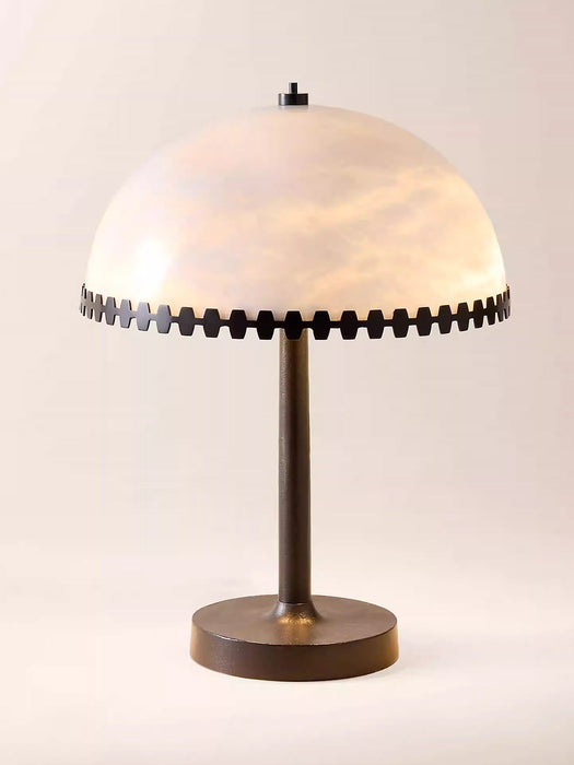 Lunarra Dome Alabaster Table Lamp Vakkerlight
