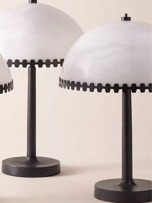 Lunarra Dome Alabaster Table Lamp Vakkerlight
