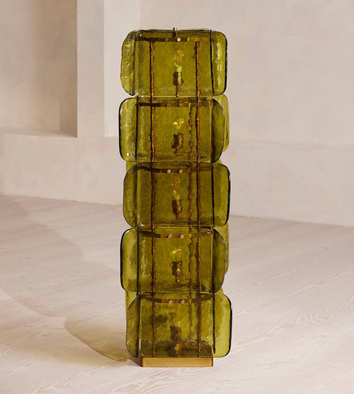 Lush Glass Tower Floor Lamp Vakkerlight