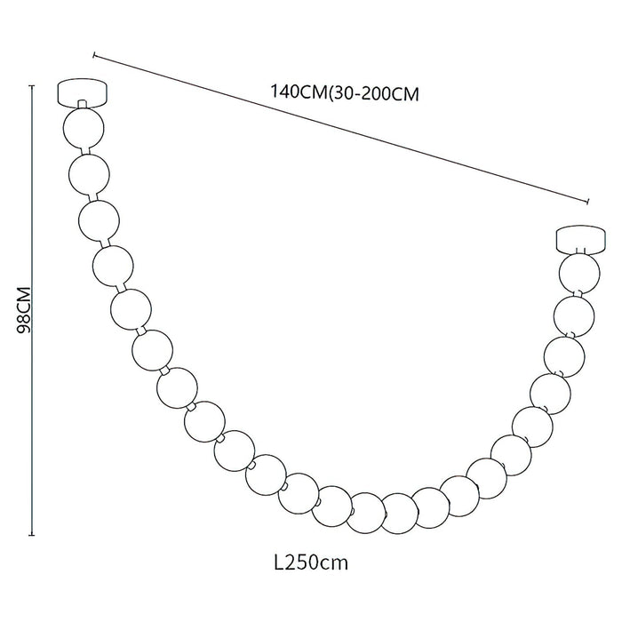 Strand Necklace Chandelier Vakkerlight