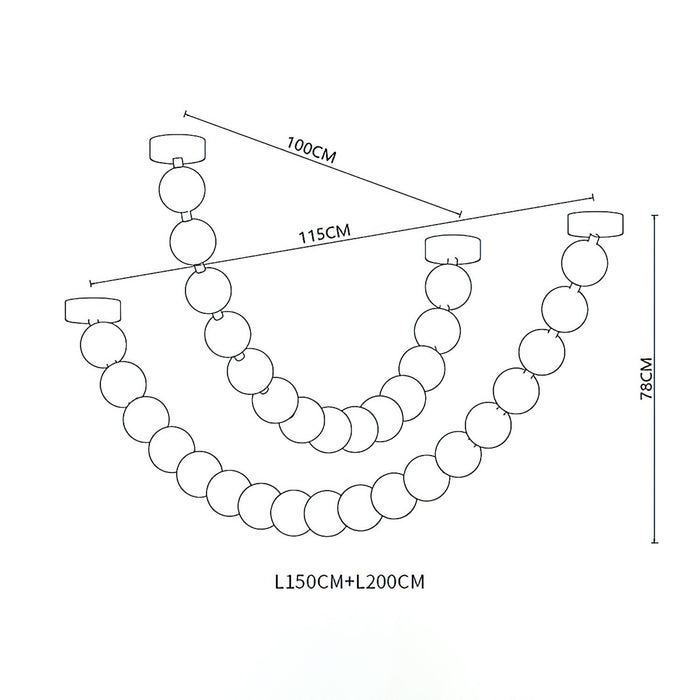 Strand Necklace Chandelier Vakkerlight