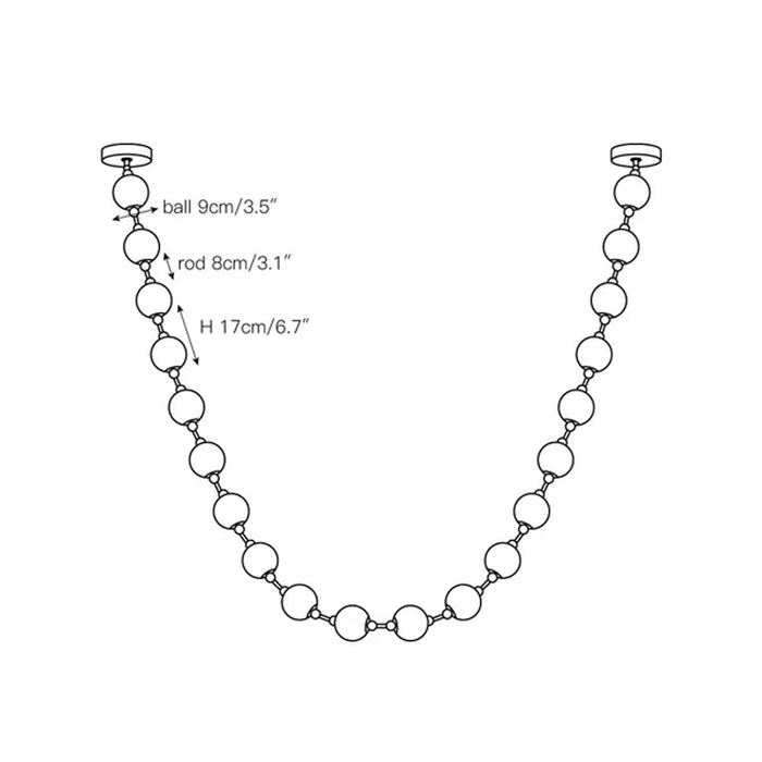 Strand Necklace Chandelier Vakkerlight