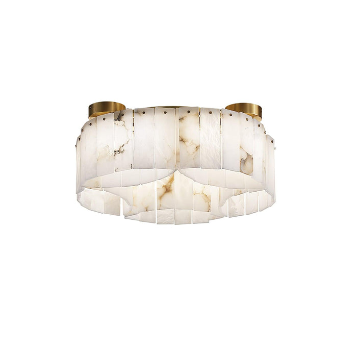 Luxe Alabaster Brass Ceiling Lamp Vakkerlight