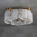 Luxe Alabaster Brass Ceiling Lamp Vakkerlight