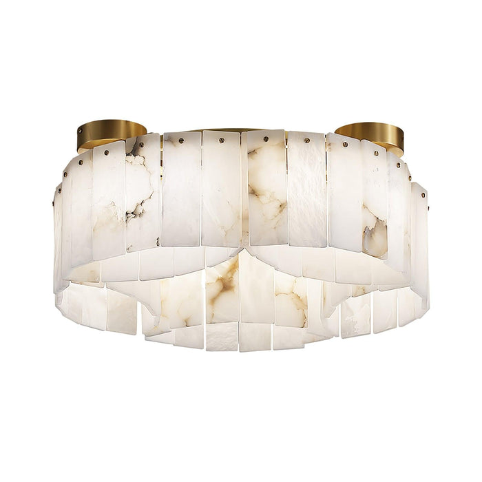 Luxe Alabaster Brass Ceiling Lamp Vakkerlight