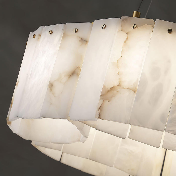 Luxe Alabaster Brass Ceiling Lamp Vakkerlight