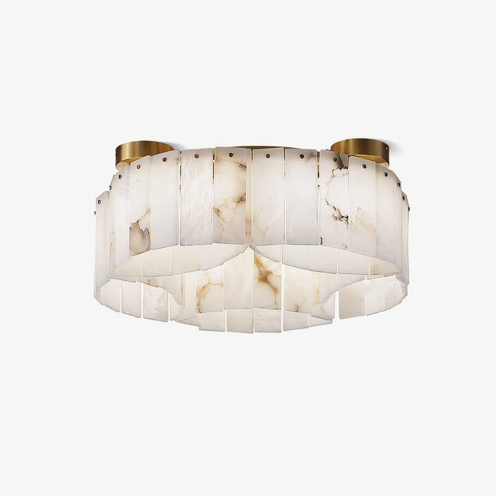 Luxe Alabaster Brass Ceiling Lamp Vakkerlight