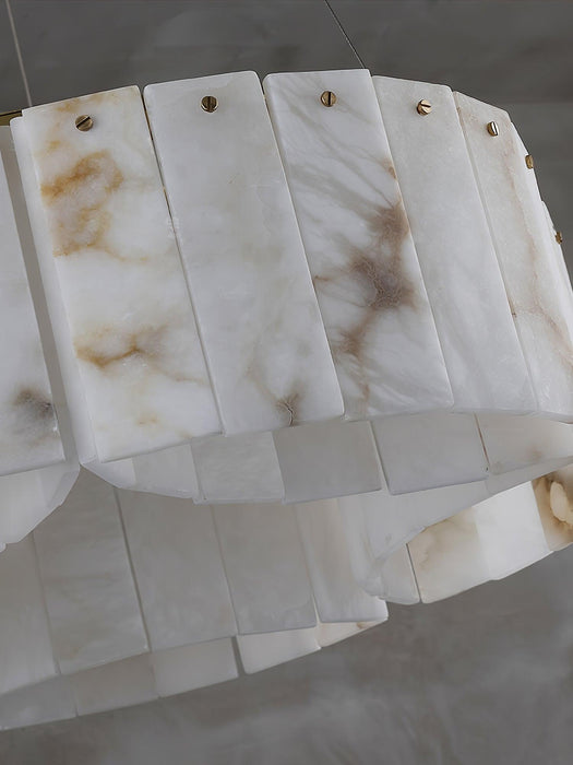 Luxe Alabaster Brass Ceiling Lamp Vakkerlight