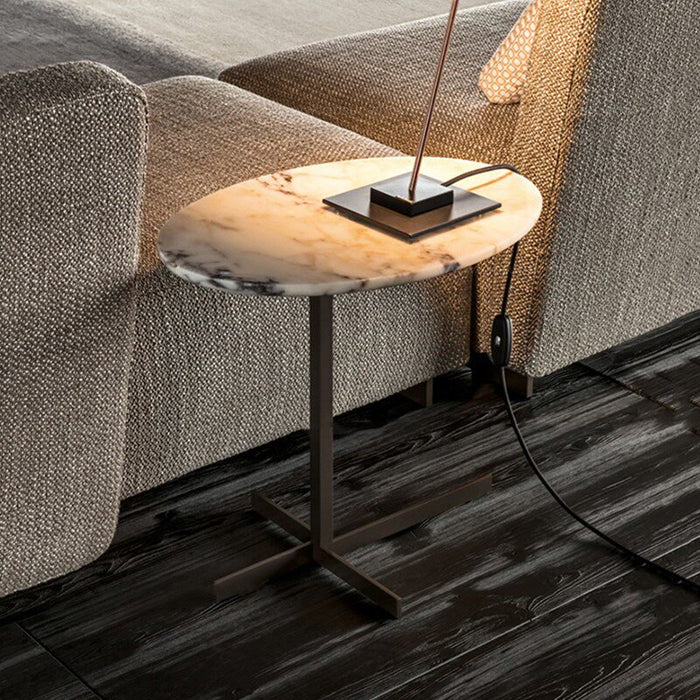 Marble Accent Side Table Vakkerlight