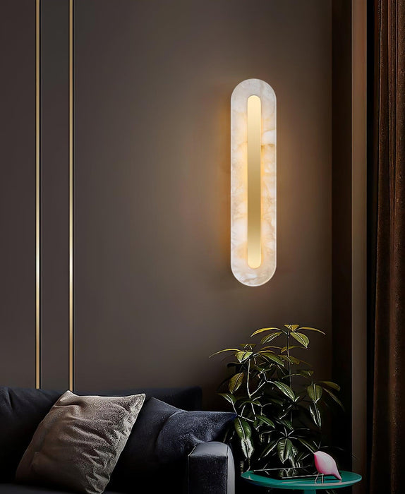 Alabaster Rounded Wall Light Vakkerlight