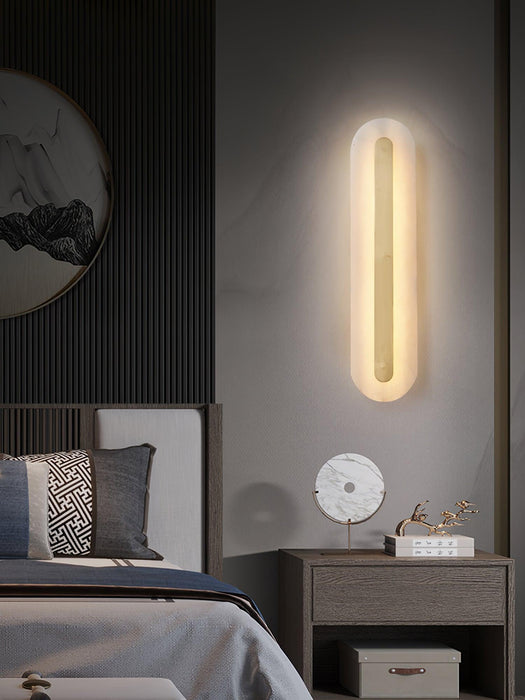 Alabaster Rounded Wall Light Vakkerlight