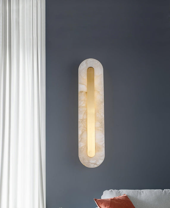 Alabaster Rounded Wall Light Vakkerlight
