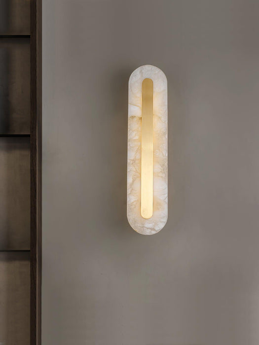 Alabaster Rounded Wall Light Vakkerlight