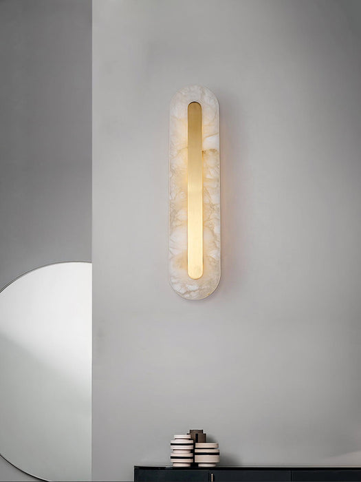 Alabaster Rounded Wall Light Vakkerlight