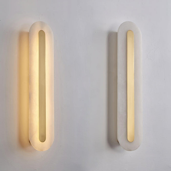 Alabaster Rounded Wall Light Vakkerlight