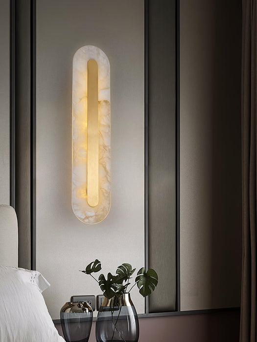 Alabaster Rounded Wall Light Vakkerlight