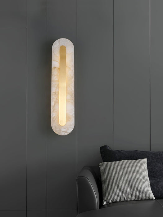 Alabaster Rounded Wall Light Vakkerlight