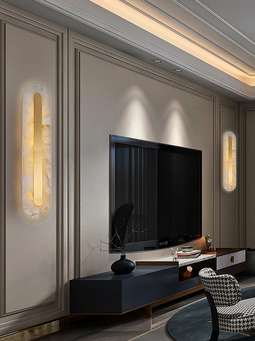 Alabaster Rounded Wall Light Vakkerlight