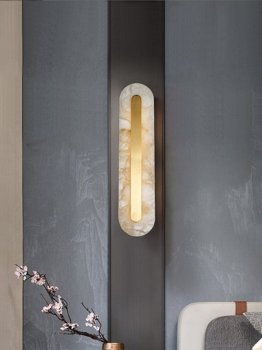 Alabaster Rounded Wall Light Vakkerlight
