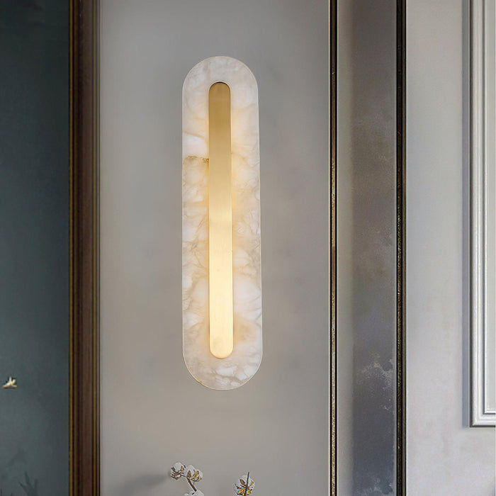 Alabaster Rounded Wall Light Vakkerlight