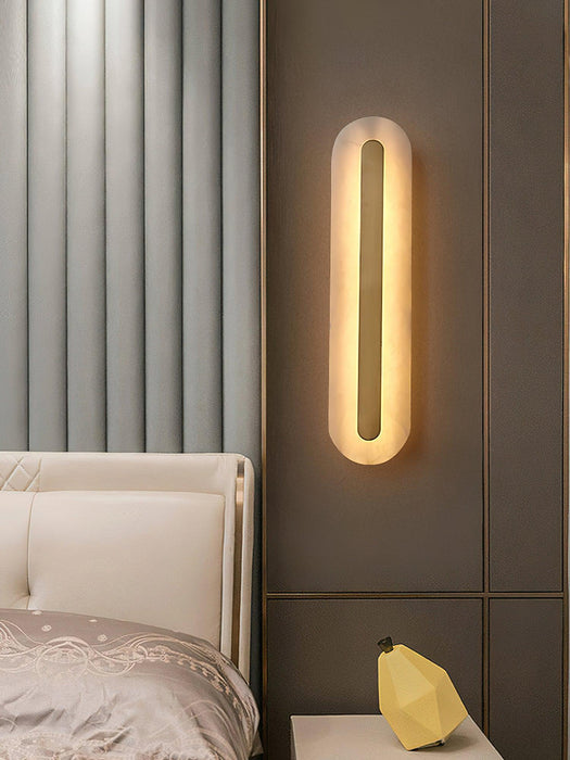 Alabaster Rounded Wall Light Vakkerlight