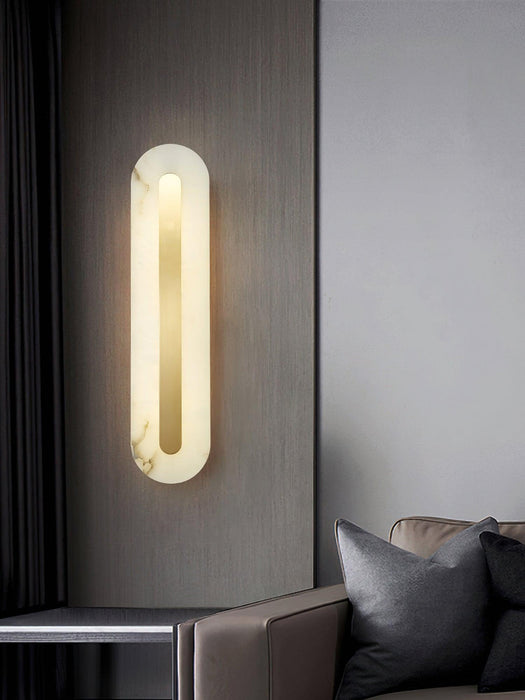 Alabaster Rounded Wall Light Vakkerlight