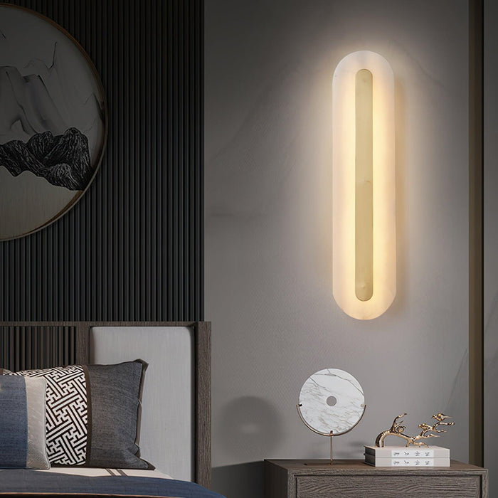 Alabaster Rounded Wall Light Vakkerlight