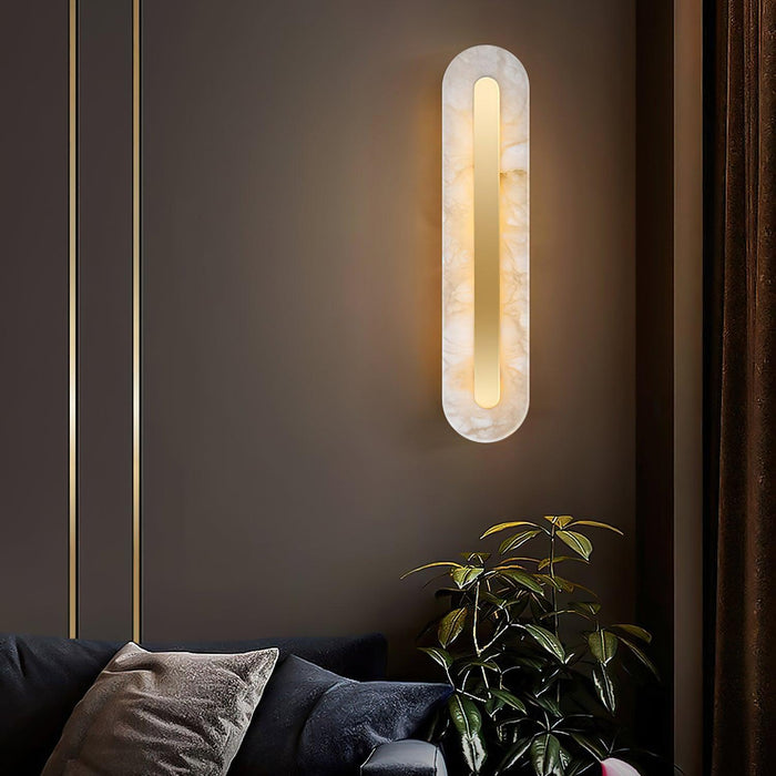 Alabaster Rounded Wall Light Vakkerlight