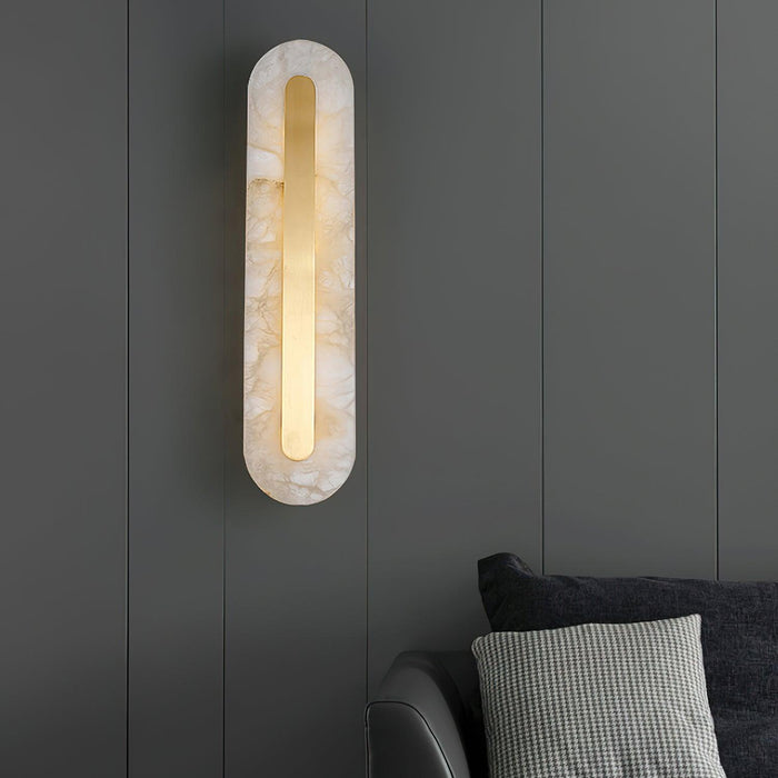 Alabaster Rounded Wall Light Vakkerlight
