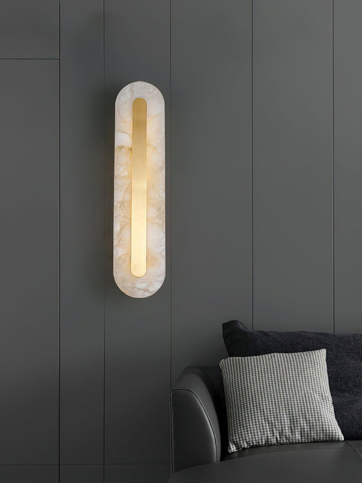 Alabaster Rounded Wall Light Vakkerlight