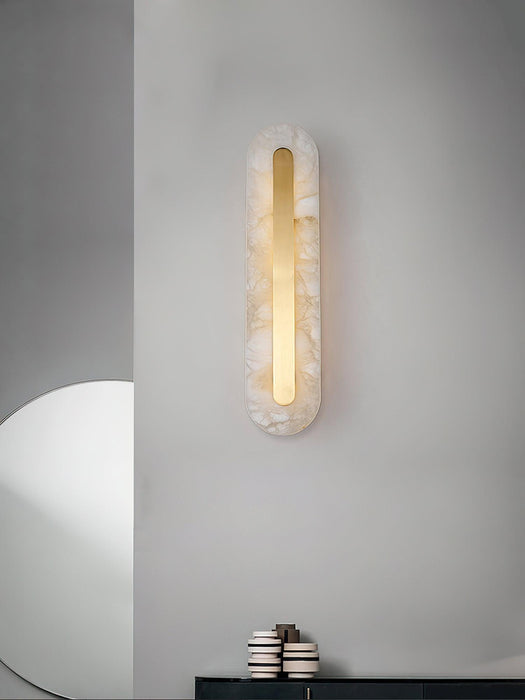 Alabaster Rounded Wall Light Vakkerlight