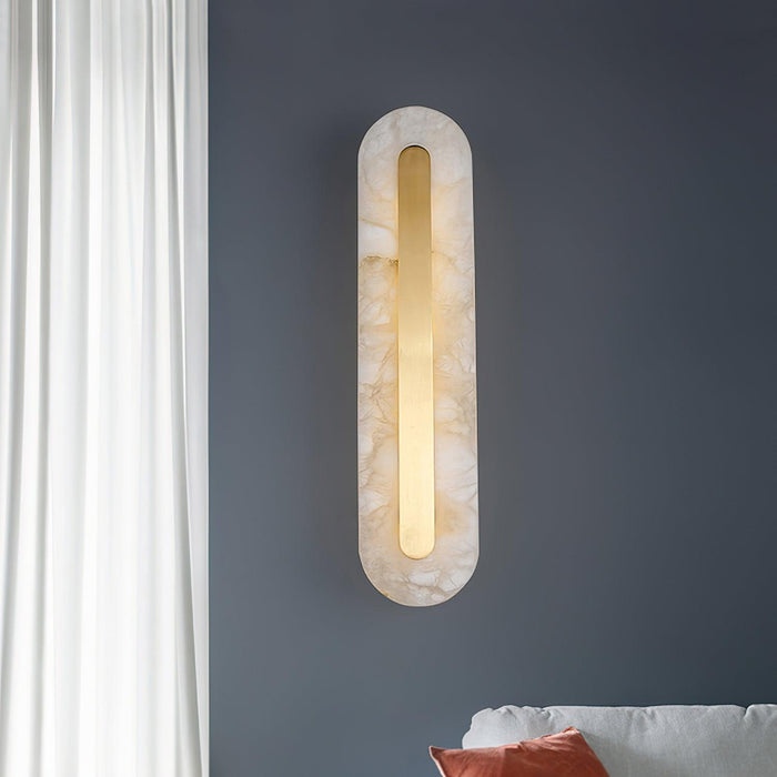 Alabaster Rounded Wall Light Vakkerlight