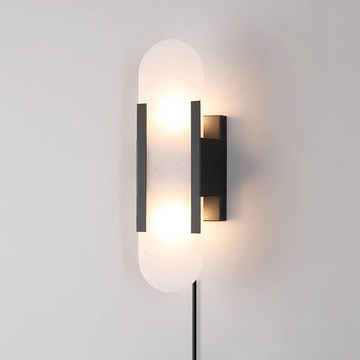 Oblong Alabaster Plug-in Wall Sconce Vakkerlight